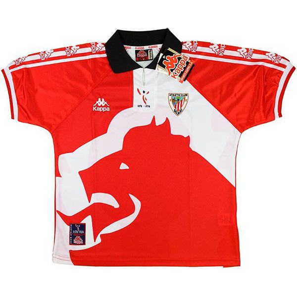 Athletic Bilbao domicile maillot rétro de l'match de football vintage premier sportswear football tops chemise de sport pour hommes 1998