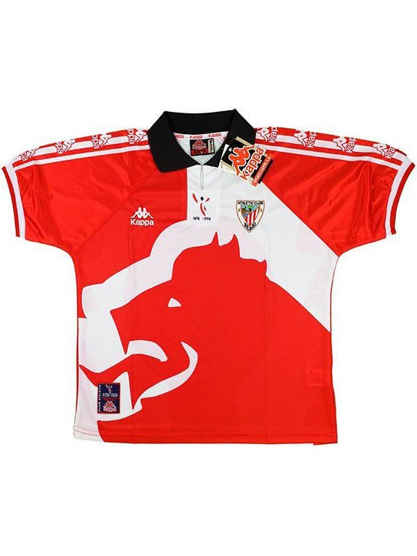 Athletic Bilbao domicile maillot rétro de l'match de football vintage premier sportswear football tops chemise de sport pour hommes 1998
