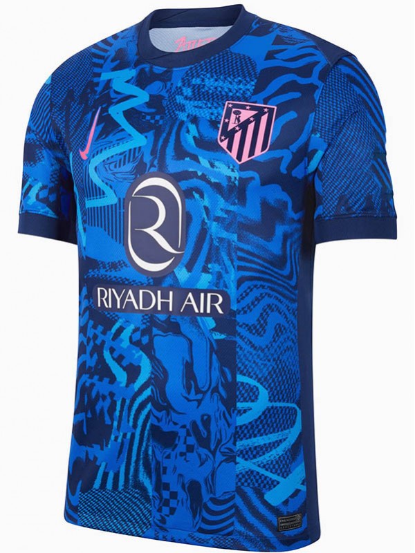 Atlético de Madrid troisième maillot uniforme de football adulte 3ème kit de football de sport pour hommes maillot haut 2024-2025
