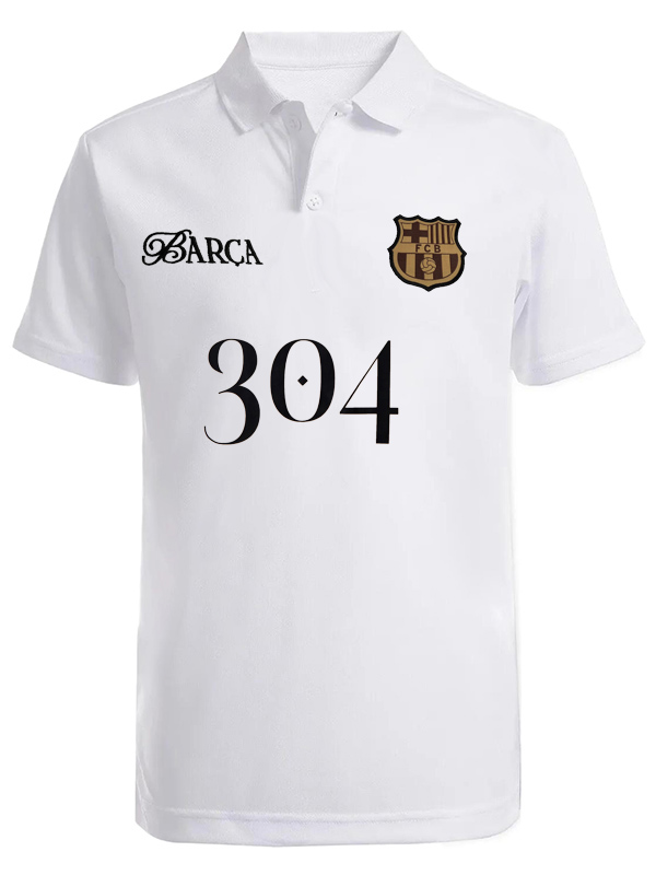 Barcelona maillot édition spéciale 304 uniforme de football pour adulte kit de football blanc pour hommes hauts chemise de sport 2025-2026