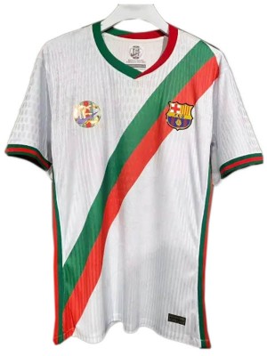 Barcelona maillot spécial gci d'avant-match uniforme blanc adulte omme 2025-2026