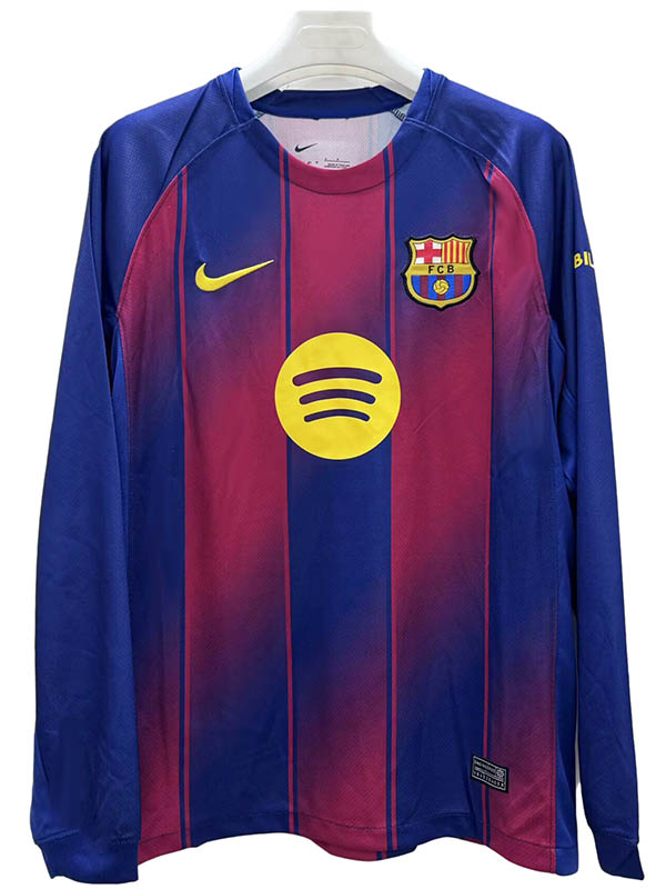 Barcelona maillot de football à manches longues pour homme tenue de sport haut collection 2025-2026