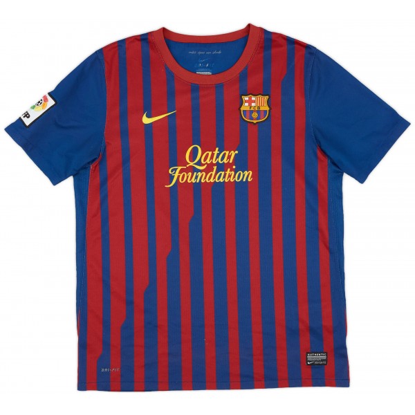 Barcelona maillot rétro domicile football vintage uniforme hommes premier sport kit de football haut chemise 2011-2012