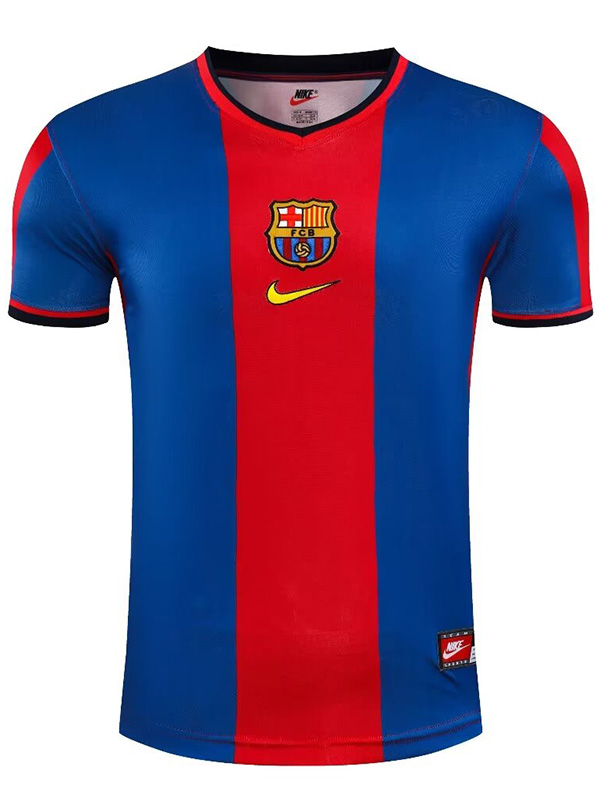 Barcelona maillot rétro domicile uniforme de football FCB vintage Premier maillot de football sportswear homme 1989-1999