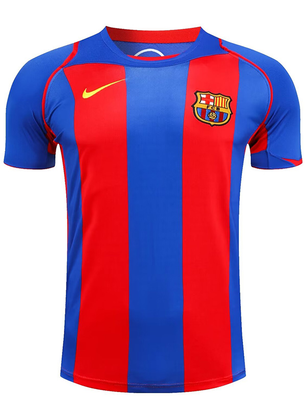 Barcelona maillot rétro domicile uniforme de football vintage FCB premier maillot de football sportswear pour hommes 2004-2005