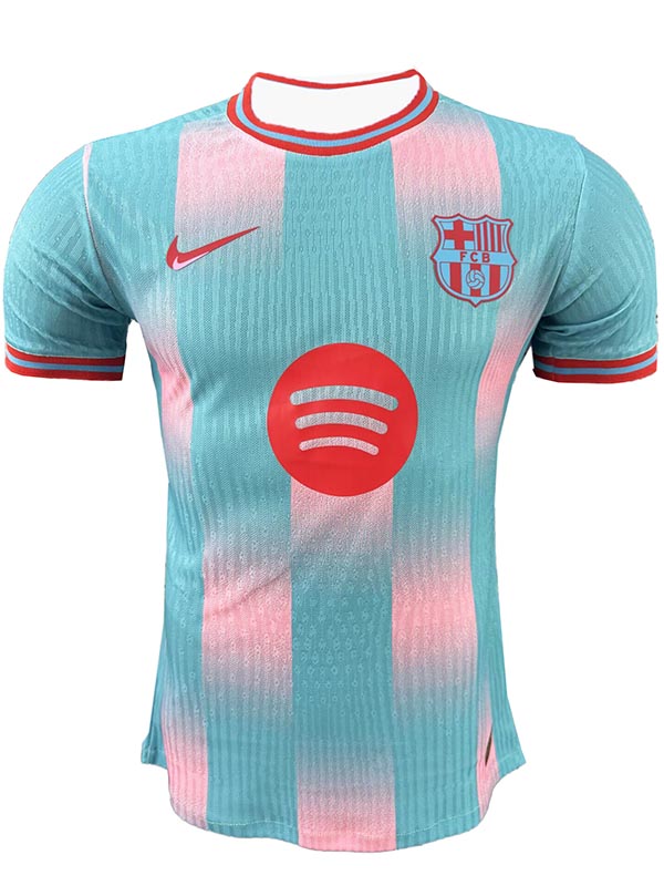 Barcelona maillot de football édition spéciale joueur vert royal adulte uniforme homme bleu sarcelle sportswear kit de football haut chemise 2025-2026