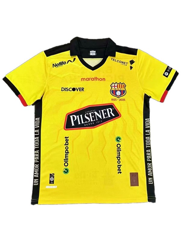 Barcelona maillot de football jaune pour homme édition spéciale 100e anniversaire uniforme de football pour adulte haut de sport 2025-2026