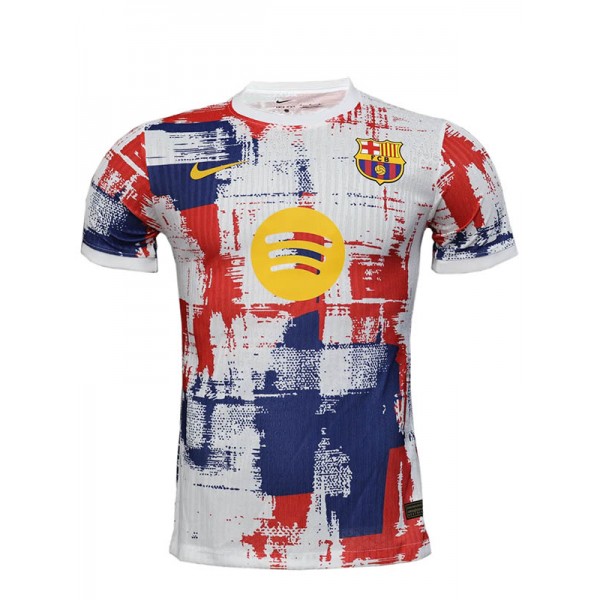 Barcelona maillot de football édition spéciale pour adulte rouge bleu blanc uniforme d'entraînement pour homme, haut de sport 2025-2026