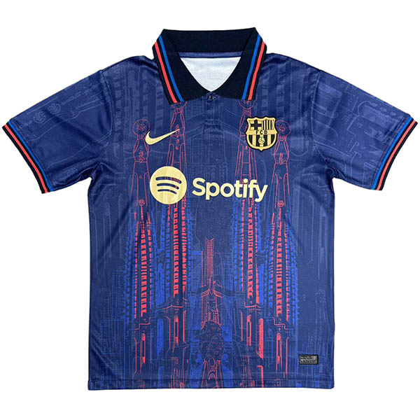 Barcelona Édition spéciale maillot de joueur uniforme de football kit de football pour hommes hauts sport chemise rouge marine 2025-2026