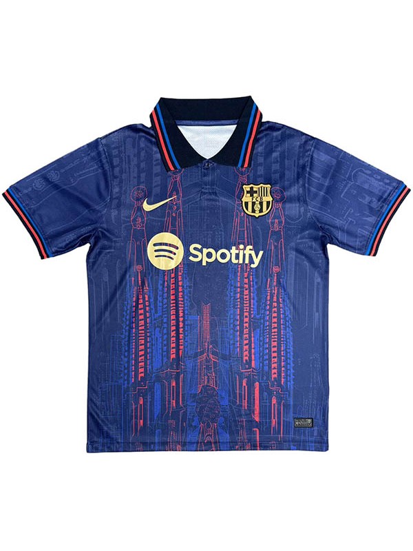 Barcelona Édition spéciale maillot de joueur uniforme de football kit de football pour hommes hauts sport chemise rouge marine 2025-2026
