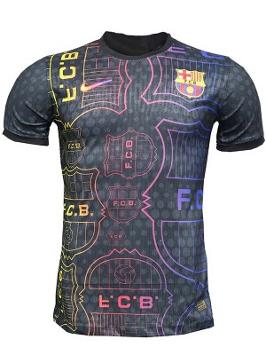 Barcelona maillot de football édition spéciale pour adulte noir et or kit d'entraînement pour homme haut de sport 2025-2026