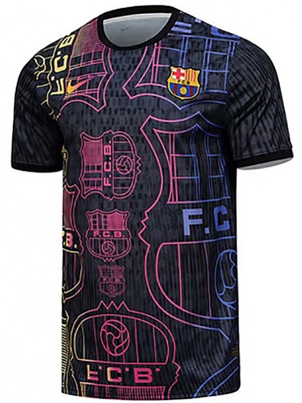 Barcelona maillot de football édition spéciale pour adulte noir et or kit d'entraînement pour homme haut de sport 2025-2026