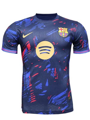 Barcelona maillot de football édition spéciale pour adulte bleu marine doré kit d'entraînement pour homme, haut de sport 2025-2026