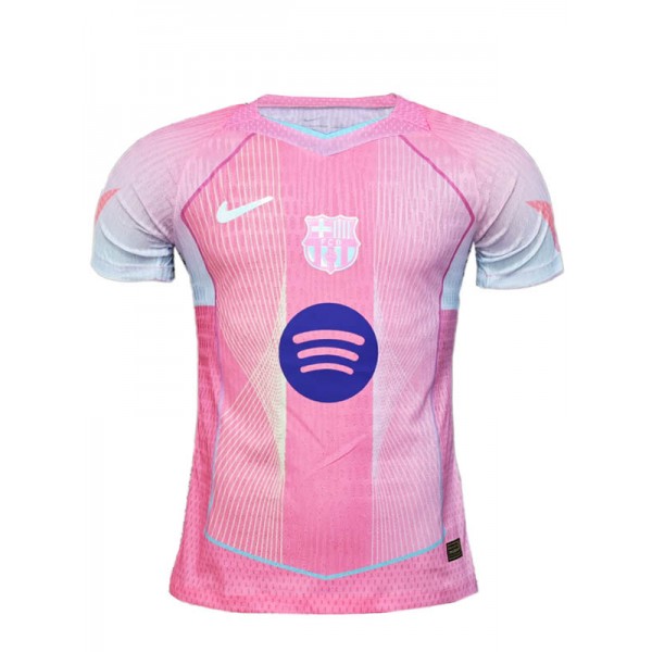 Barcelona maillot de football rose pour adulte édition spéciale joueur tenue d'entraînement pour homme haut de sport 2025-2026