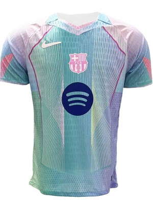 Barcelona maillot de football édition spéciale pour joueur uniforme de football bleu sarcelle pour adulte kit d'entraînement pour homme haut de sport 2025-2026