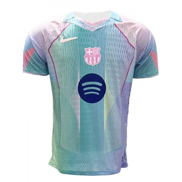 Barcelona maillot de football édition spéciale pour joueur uniforme de football bleu sarcelle pour adulte kit d'entraînement pour homme haut de sport 2025-2026