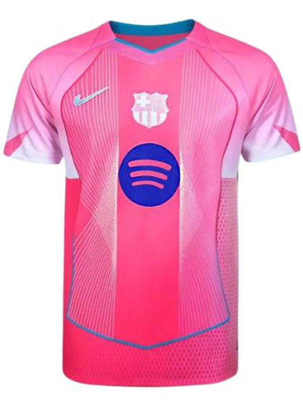 Barcelona maillot de football rose pour adulte édition spéciale joueur tenue d'entraînement pour homme haut de sport 2025-2026