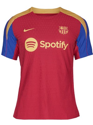 Barcelona maillot de football rouge version spéciale joueur uniforme vêtements de sport pour hommes kit de football haut chemise 2024-2025