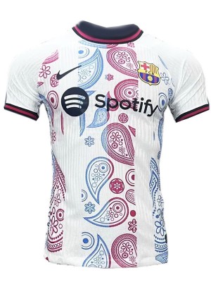 Barcelona maillot de football version spéciale joueur uniforme blanc vêtements de sport pour hommes kit de football haut chemise 2024-2025