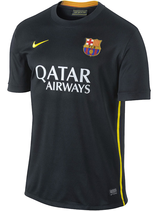 Barcelona troisième maillot rétro uniforme de football 3ème kit de football pour hommes haut de sport chemise 2013-2014