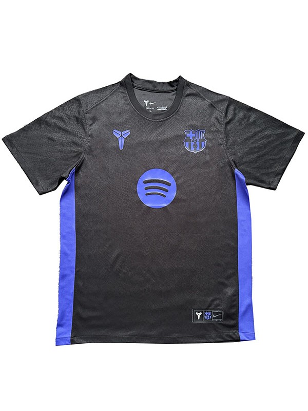Barcelona x Kobe Bryant maillot de football d'avant-match pour adulte uniforme d'entraînement noir pour homme haut de sport 2025-2026