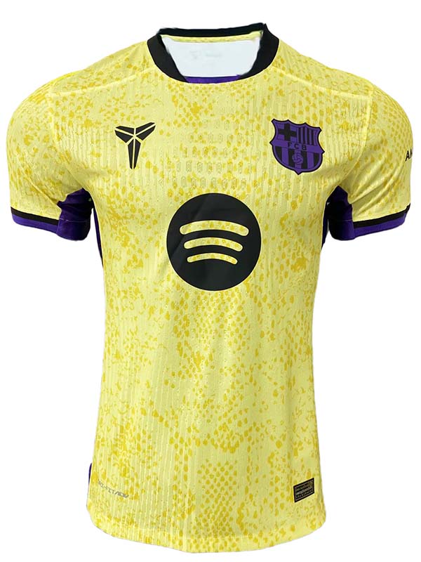 Barcelona x Kobe Bryant maillot spécial uniforme de football adulte kit de football jaune pour hommes hauts chemise de sport 2025-2026