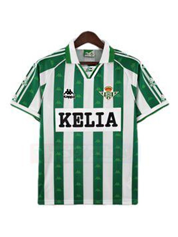 Betis maillot rétro domicile premier maillot de football pour hommes uniforme de football 1996-1997