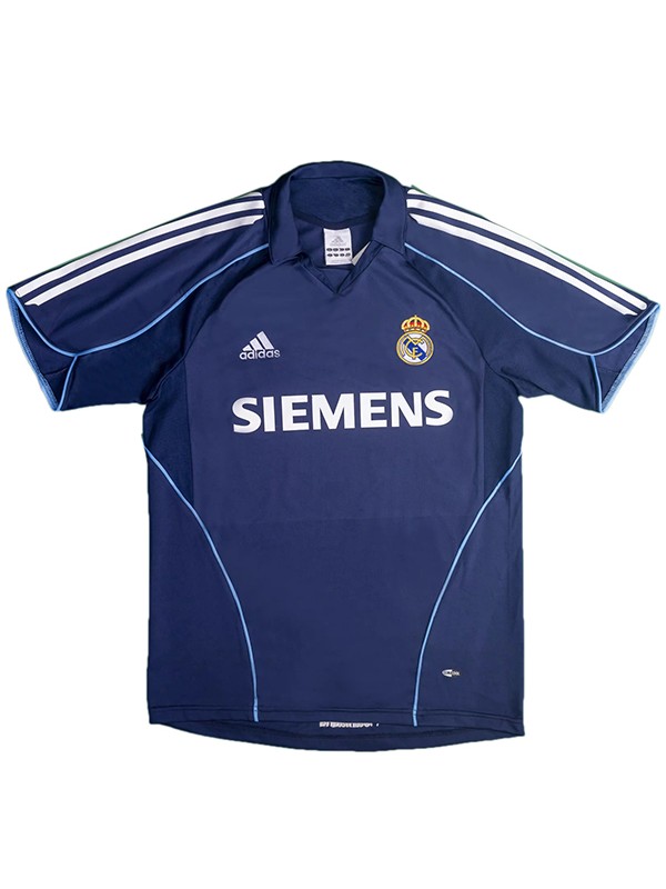 Real madrid maillot rétro extérieur deuxième maillot de football pour hommes de l'uniforme de football 2005-2006