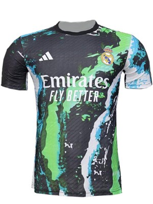 Real madrid maillot de football noir et vert pour adulte uniforme d'entraînement spécial vêtements de sport pour hommes haut de football chemise de sport 2025-2026