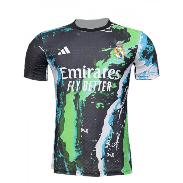 Real madrid maillot de football noir et vert pour adulte uniforme d'entraînement spécial vêtements de sport pour hommes haut de football chemise de sport 2025-2026