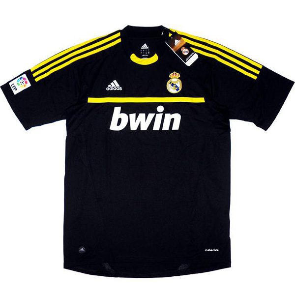 Real Madrid gardien de but du maillot noir uniforme de football rétro maillot de football pour hommes 2011-2012