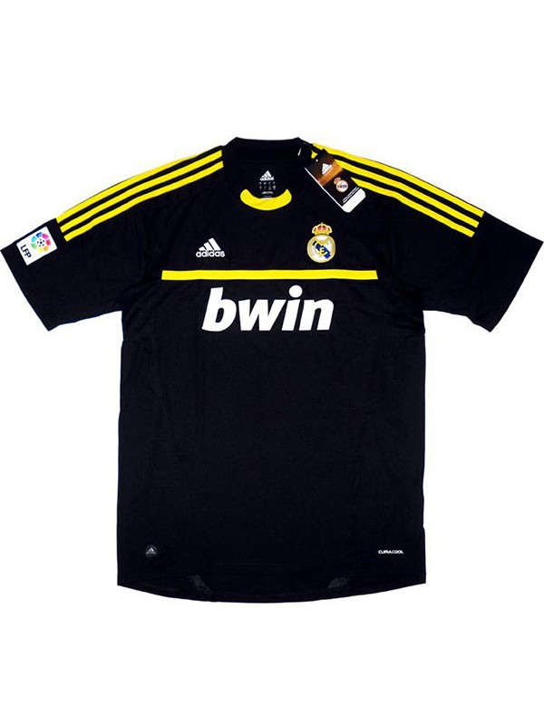 Real Madrid gardien de but du maillot noir uniforme de football rétro maillot de football pour hommes 2011-2012