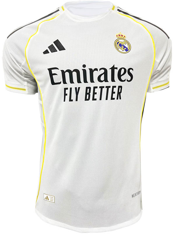 Real madrid maillot domicile uniforme de football pour hommes premier kit de football hauts chemise de sport 2025-2026