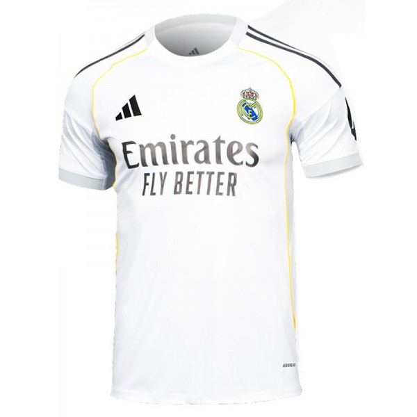 Real madrid maillot domicile uniforme de football pour hommes premier kit de football hauts chemise de sport 2025-2026