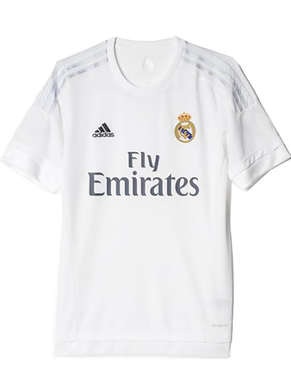 Real madrid maillot rétro domicile premier uniforme de football kit de football pour hommes chemise supérieure 2015-2016