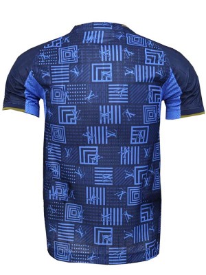 Real madrid maillot de football bleu marine pour adulte uniforme d'entraînement spécial bleu vêtements de sport pour hommes haut de football chemise de sport 2025-2026