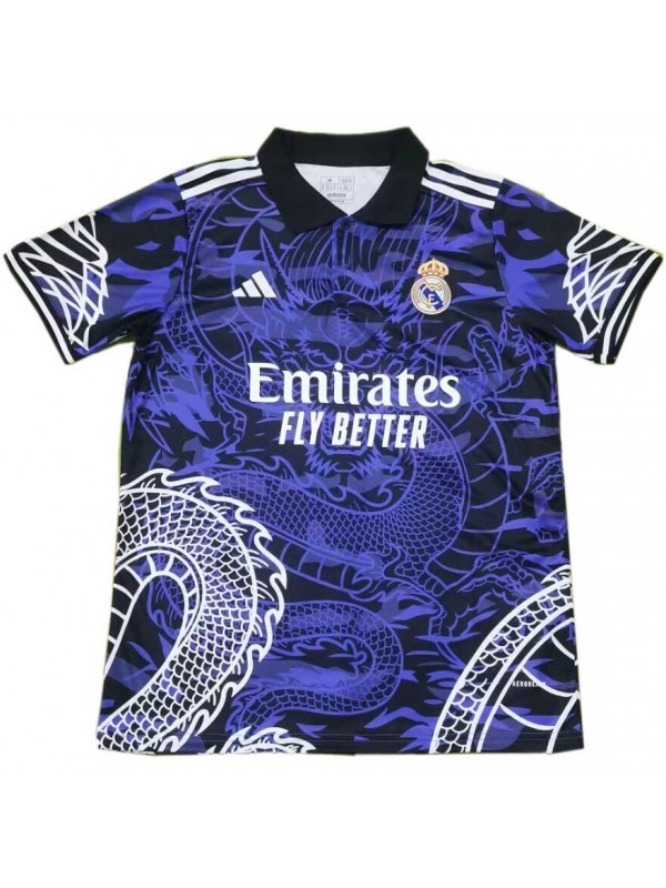 Real Madrid violet dragon version maillot de football édition spéciale uniforme kit de football pour hommes hauts chemise de sport 2024-2025