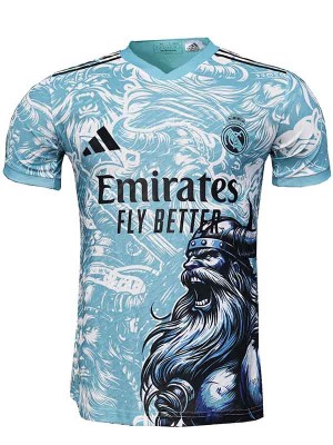 Real madrid maillot de football bleu ciel pour adulte uniforme d'entraînement spécial à bas prix vêtements de sport pour hommes, hauts de football chemise de sport 2025-2026