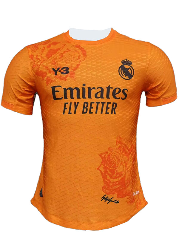 Real Madrid édition spéciale maillot de joueur uniforme de football kit de football orange pour hommes hauts chemise de sport 2024-2025