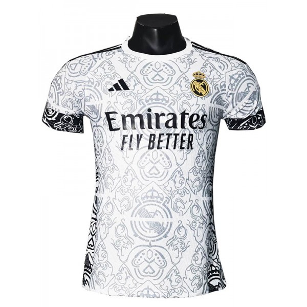 Real Madrid maillot de joueur édition spéciale uniforme de football haut de maillot de football sportswear blanc homme 2024-2025