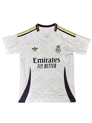 Real madrid maillot spécial blanc lv uniforme de football vêtements de sport pour hommes kit de football haut chemise 2024-2025