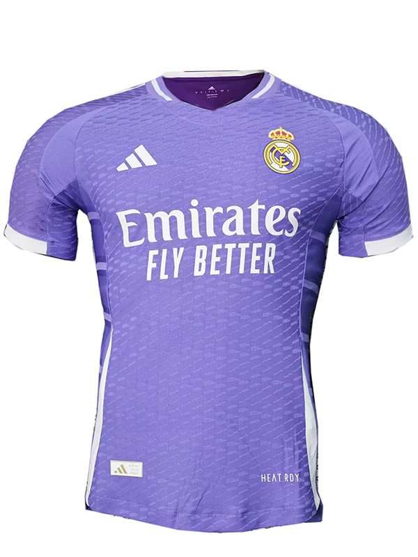 Real Madrid édition spéciale joueur maillot uniforme de football kit de football pour hommes hauts sport chemise violette 2024-2025