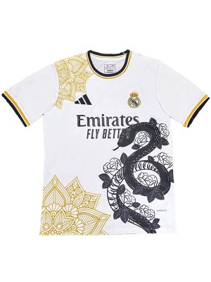 Real Madrid maillot de football spécial pour adulte uniforme de football noir serpent kit de vêtements de sport pour hommes haut de football 2025-2026