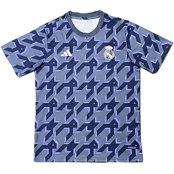 Real madrid maillot d'entraînement uniforme de football vêtements de sport pour hommes kit de football bleu marine maillot haut 2024-2025