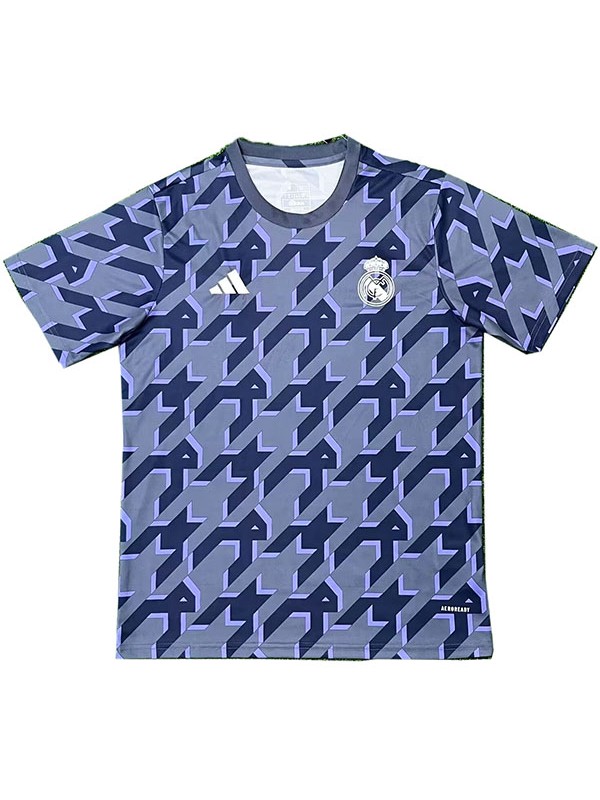 Real madrid maillot d'entraînement uniforme de football vêtements de sport pour hommes kit de football bleu marine maillot haut 2024-2025