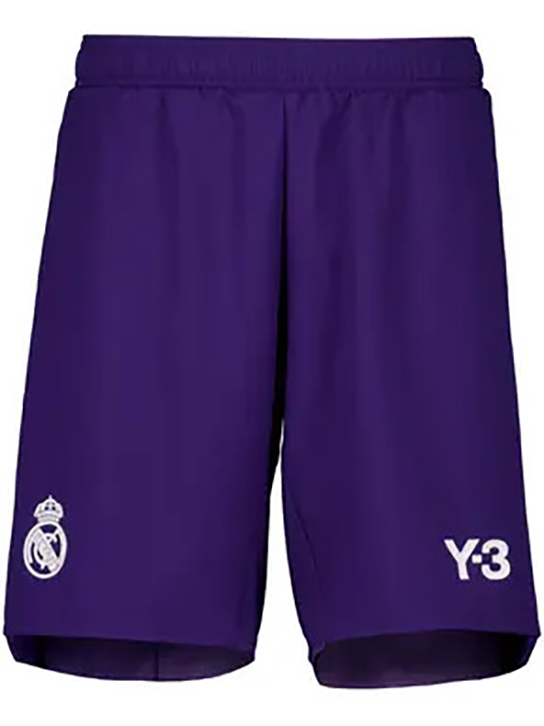 Real madrid maillot violet Y3 shorts uniforme de vêtements de sport de football pour hommes maillot de football et pantalon 2024-2025