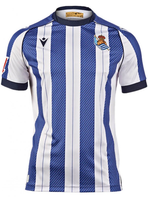 Real Sociedad maillot domicile de football pour adulte uniforme de football pour homme première tenue de football haut de sport 2025-2026
