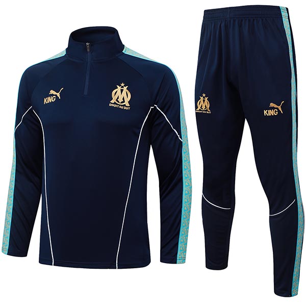 Olympique de Marseill tracksuit mens navy training kit 2026-2027