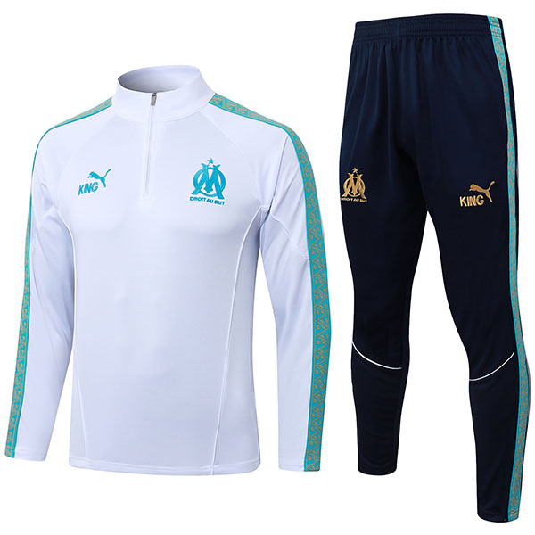 Olympique de Marseille tracksuit mens white training kit 2026-2027