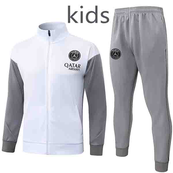 Jordan paris saint-germain kids jacket children training white tracksuit 2026-2027